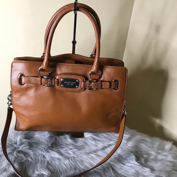 Michael Kors Handbags - Michael Kors Hamilton Leather Satchel